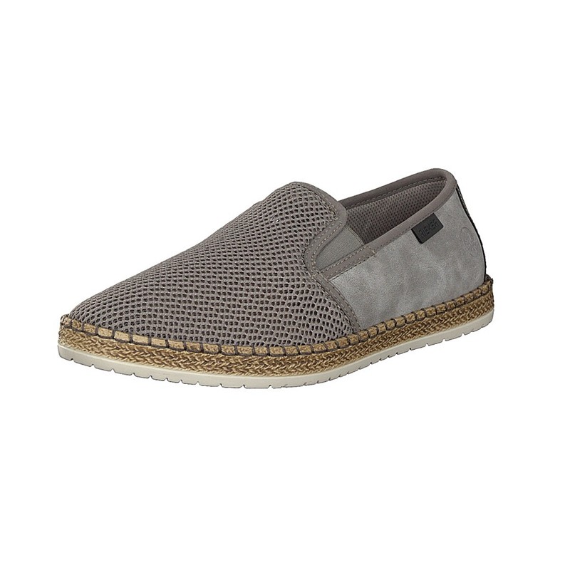 Slip On Rieker B5265-43 Para Homem - Cinzentas